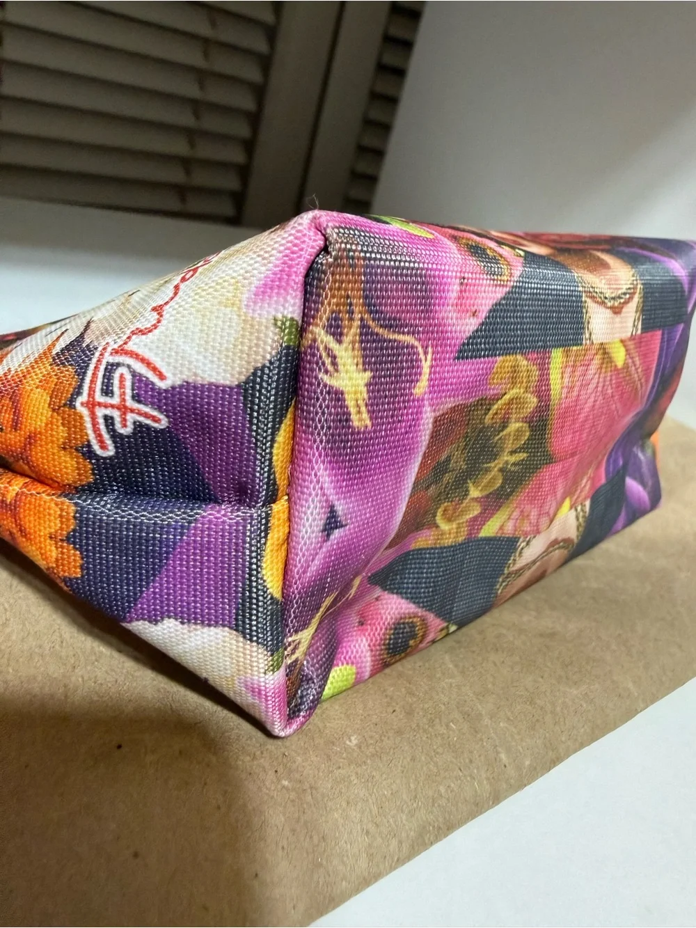 Frida Kahlo Floral Cosmetic Makeup Bag Travel Toiletry Case Organizer